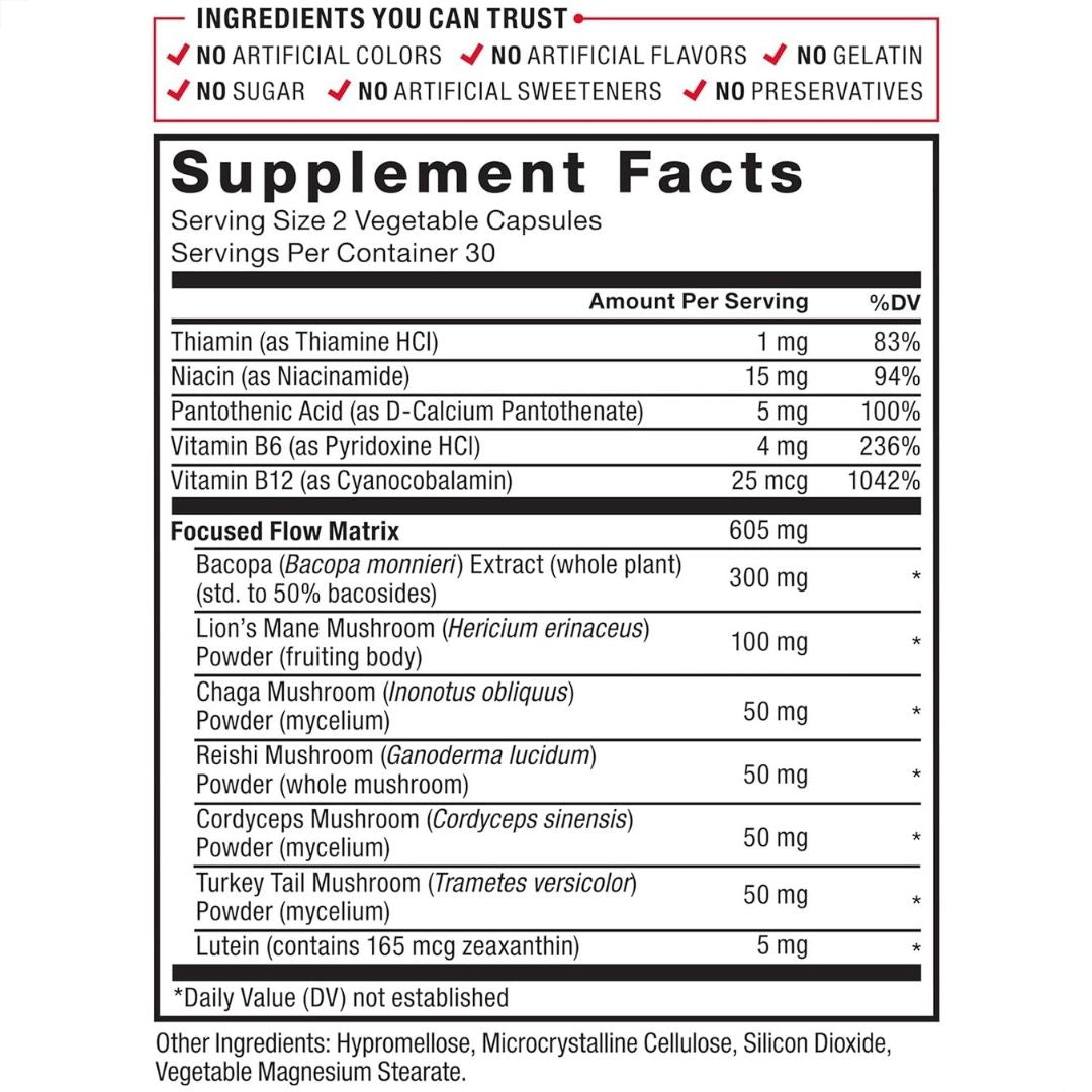 Force Factor Forebrain Focus 60ct