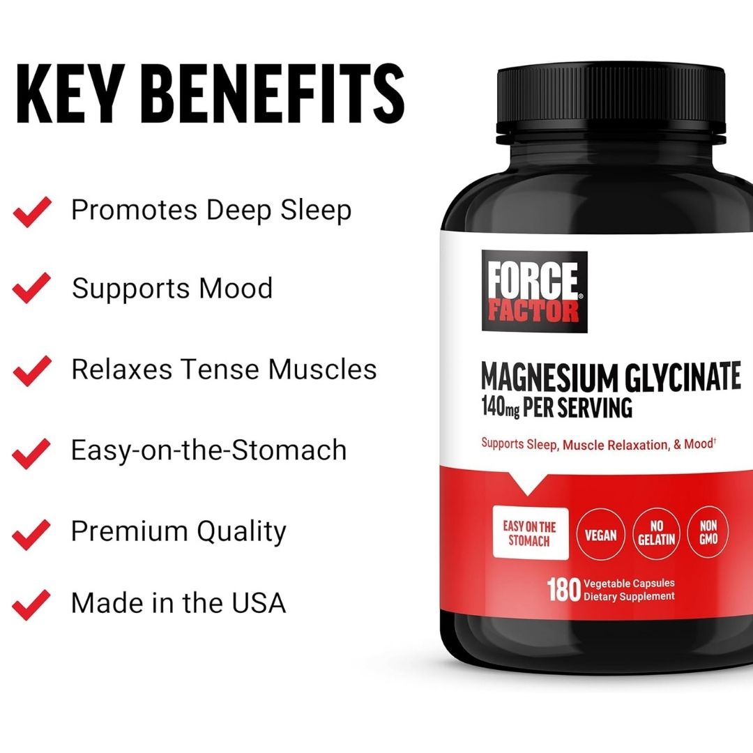 Force Factor Magnesium Glycinate Caps 180ct