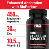 Force Factor Zinc Magnesium Aspartate (ZMA)