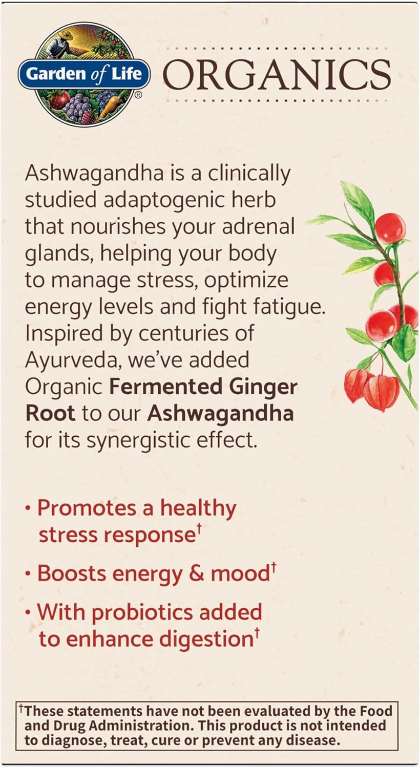 GOL Organics Ashwagandha Stress & Mood 60vcaps