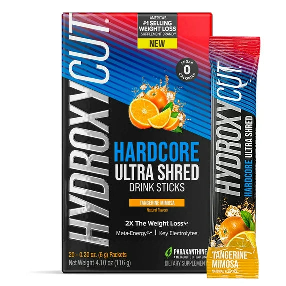 Hydroxycut Hardcore Ultra Shred Sticks Tangerine Mimosa