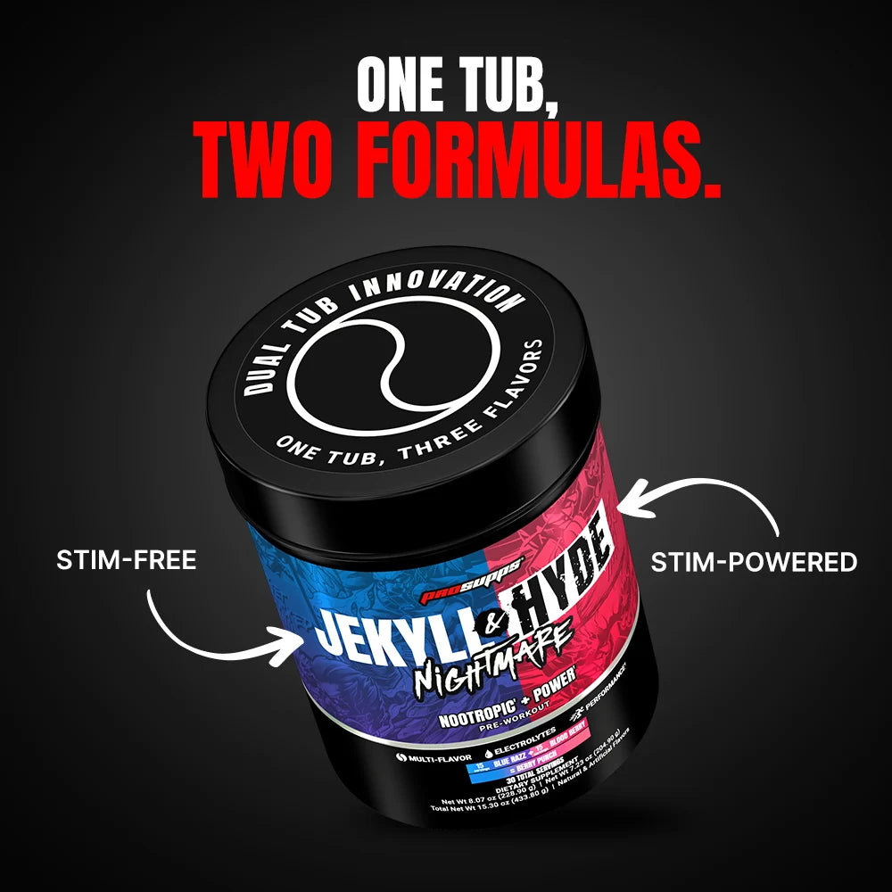 Prosupps Jekyll & Hyde Nightmare Dual Tub 15sv Blue Razz/ Blood Berry