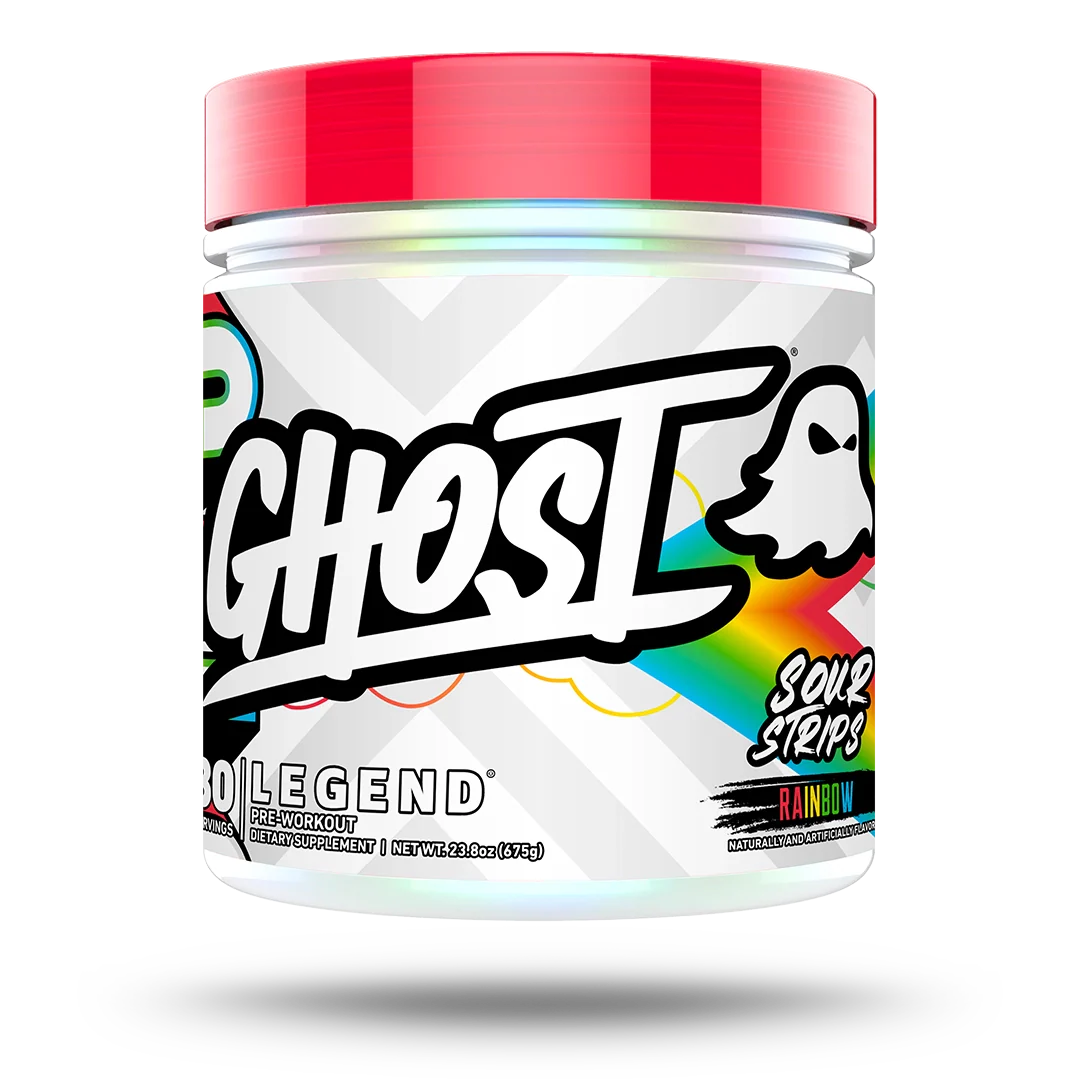 Ghost Legend Pre-workout Sour Strips Rainbow Candy 30sv