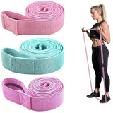 Heavy Duty Fabric Exercise Resistance Bands Set