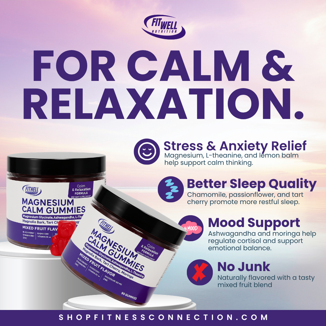 Fit Well Magnesium Calm Gummies 90ct