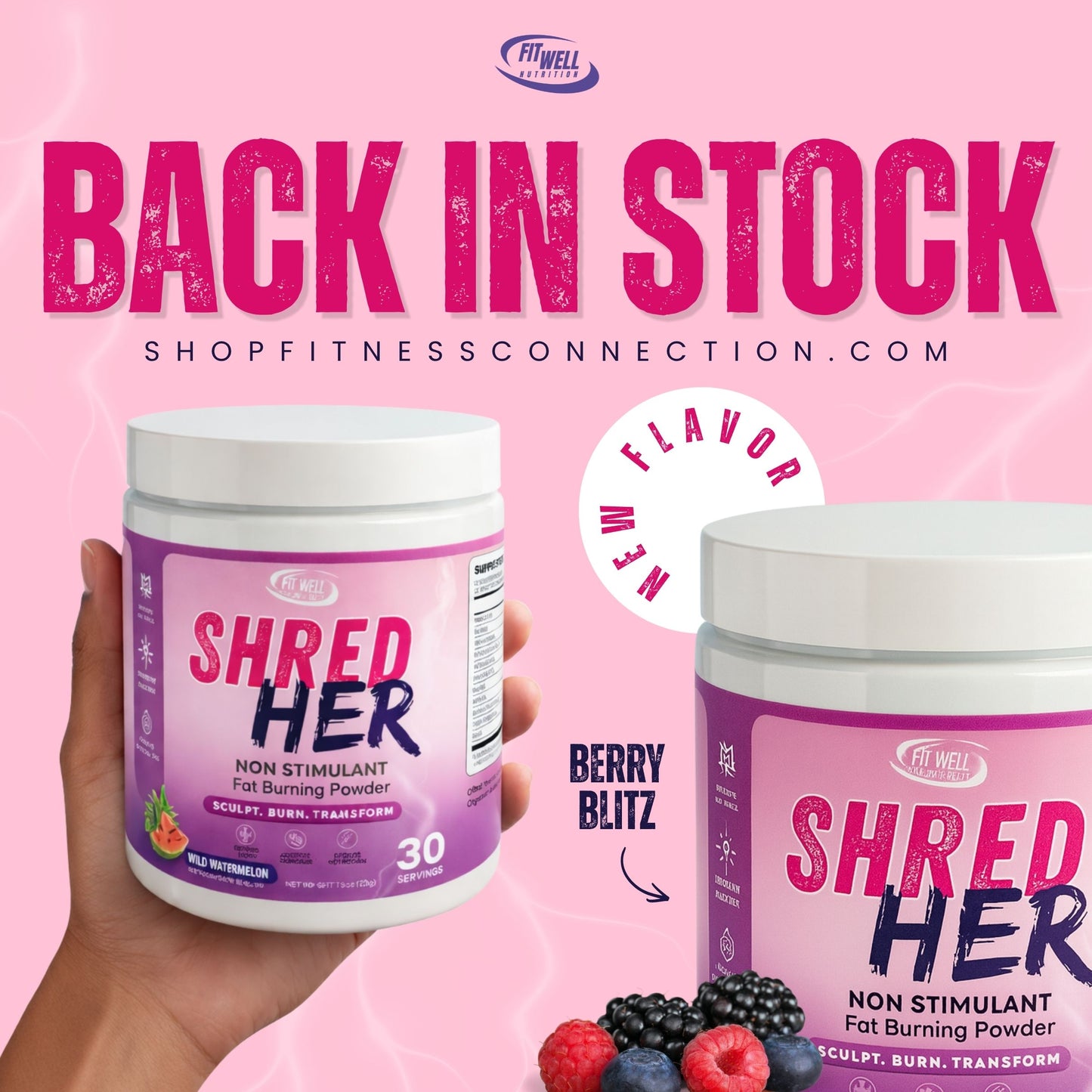 Shred Her Fat Burning Powder (Stim or Caffeine Free)