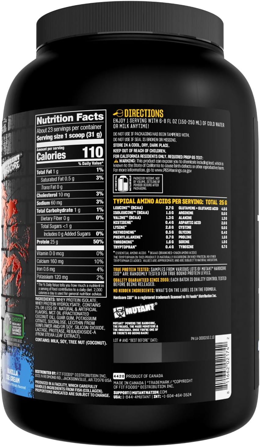 Mutant Hardcore Iso Surge 1.6lb