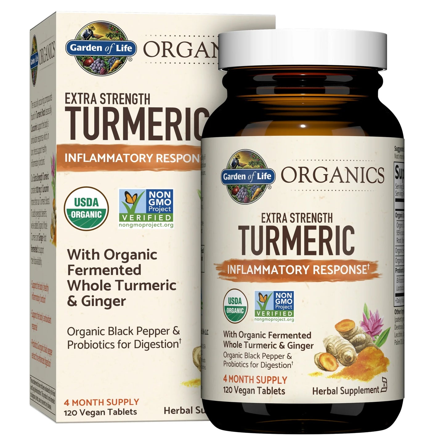 GOL Organics Turmeric Extra Strength Inflamatory 60ct