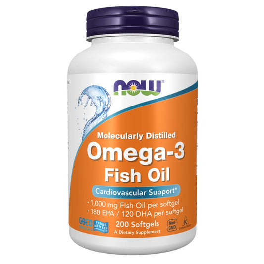 NOW Omega-3 Fish Oil Softgels