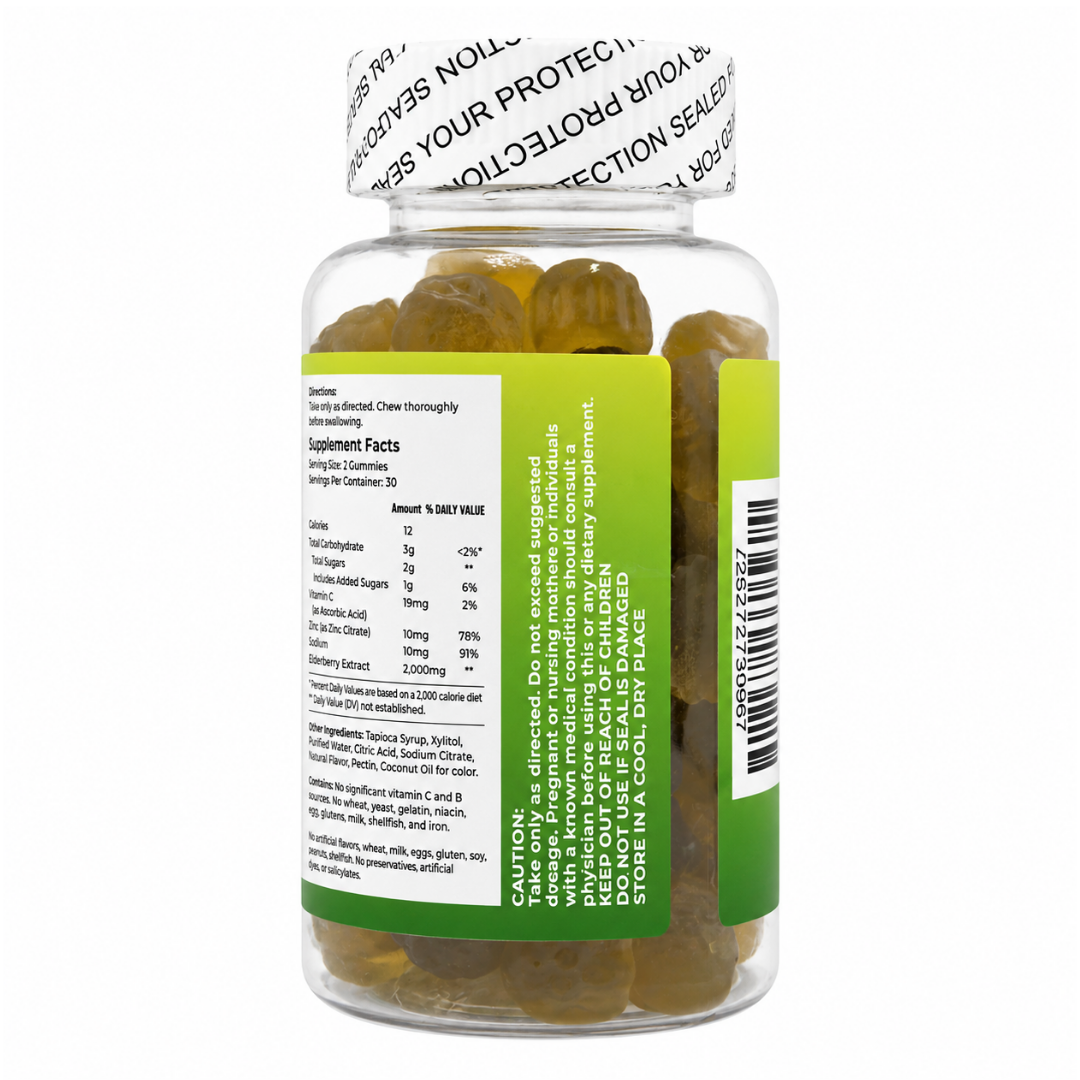 Fit Well Sour Sop Gummies - 60ct Green Apple Flavor