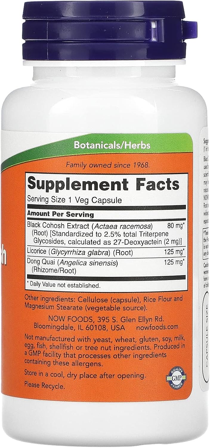Now Black Cohosh Root 80mg-90caps