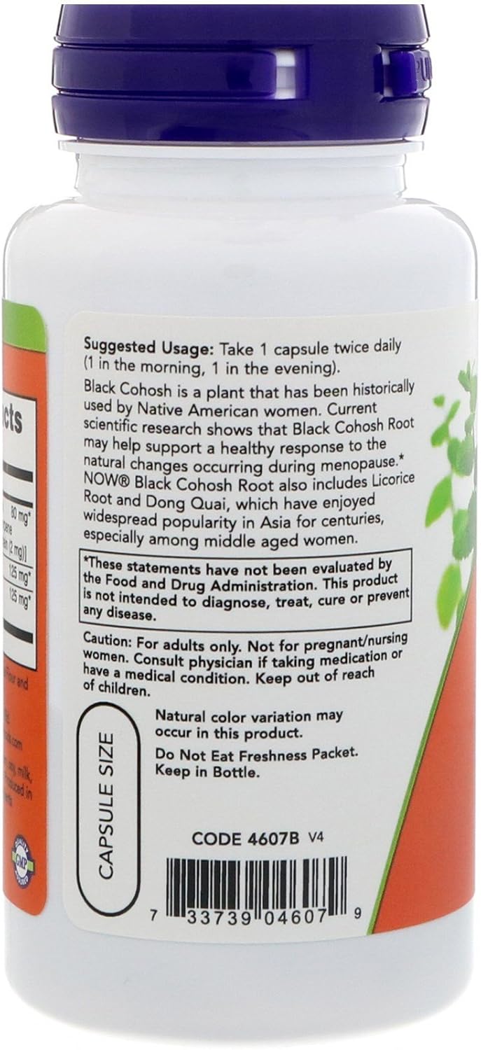 Now Black Cohosh Root 80mg-90caps