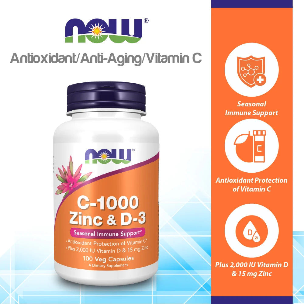 Now Zinc & D3 100 vcaps