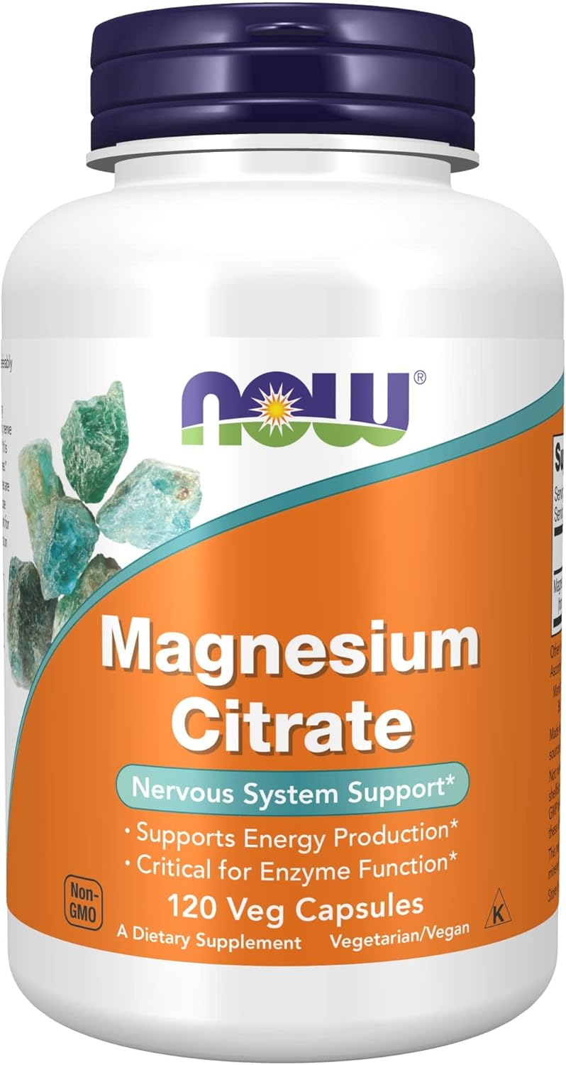 Now Magnesium Citrate 120vcaps