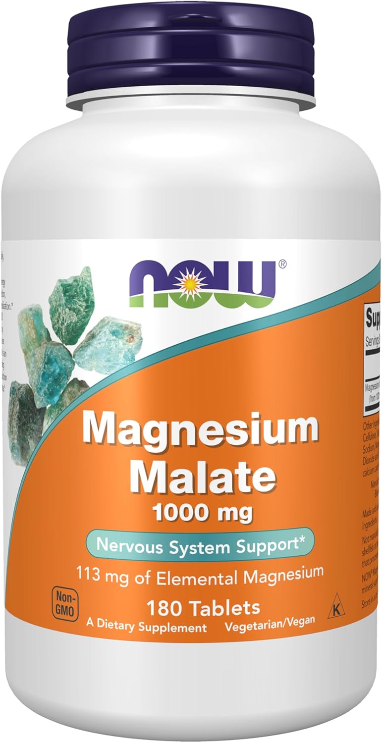 Now Magnesium Malate 1000mg 180tabs