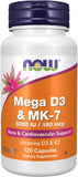 Now Mega D3 & MK-7 120ct