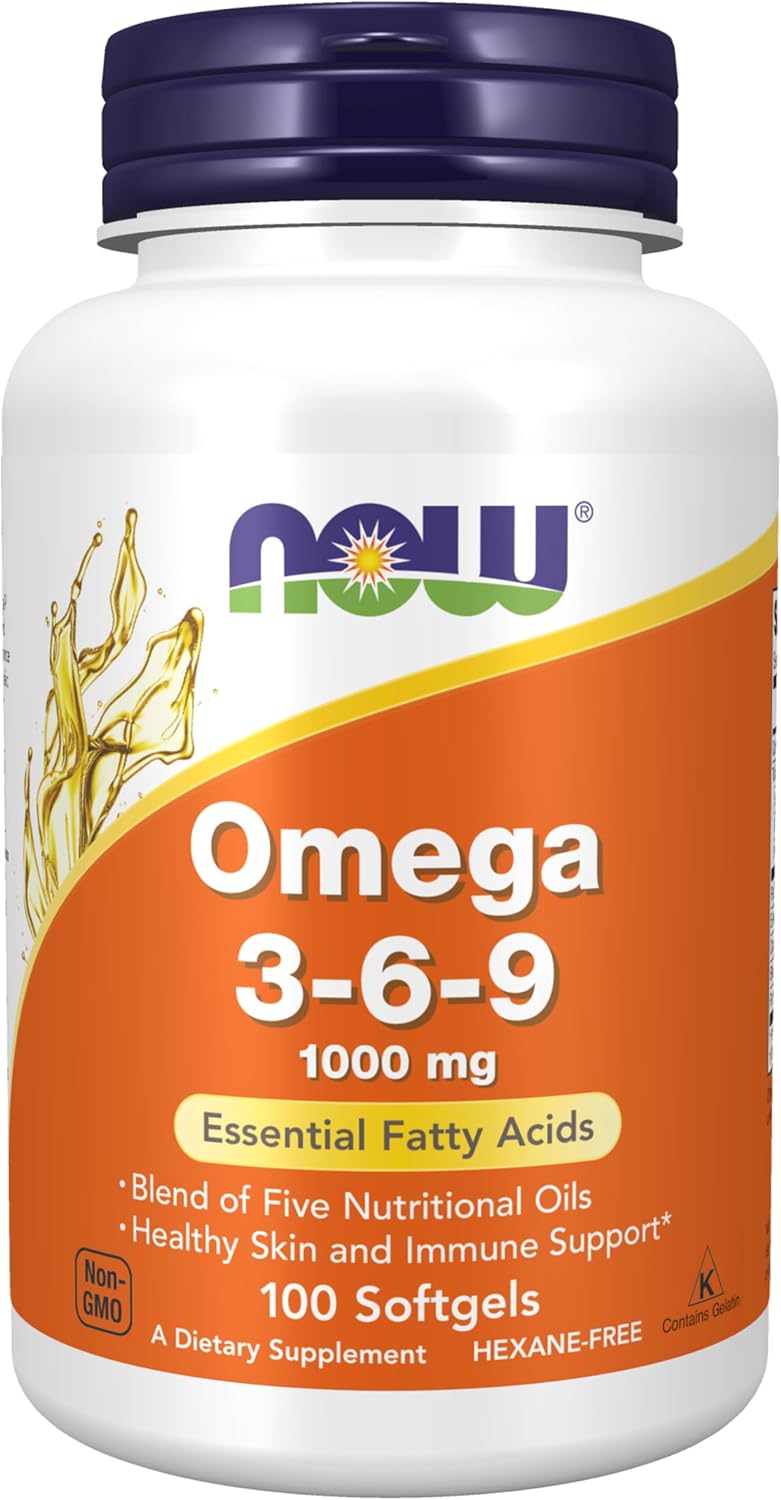 Now Omega 3-6-9 1000 mg 100 softgels