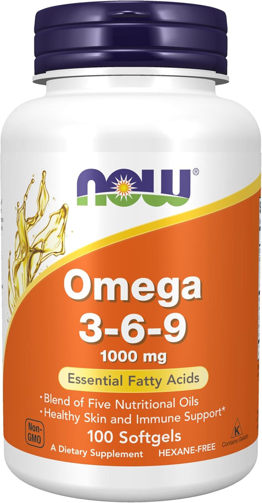 Now Omega 3-6-9 1000 mg 100 softgels