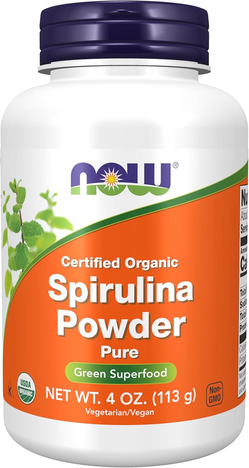 Now Organic Spirulina Powder 4oz