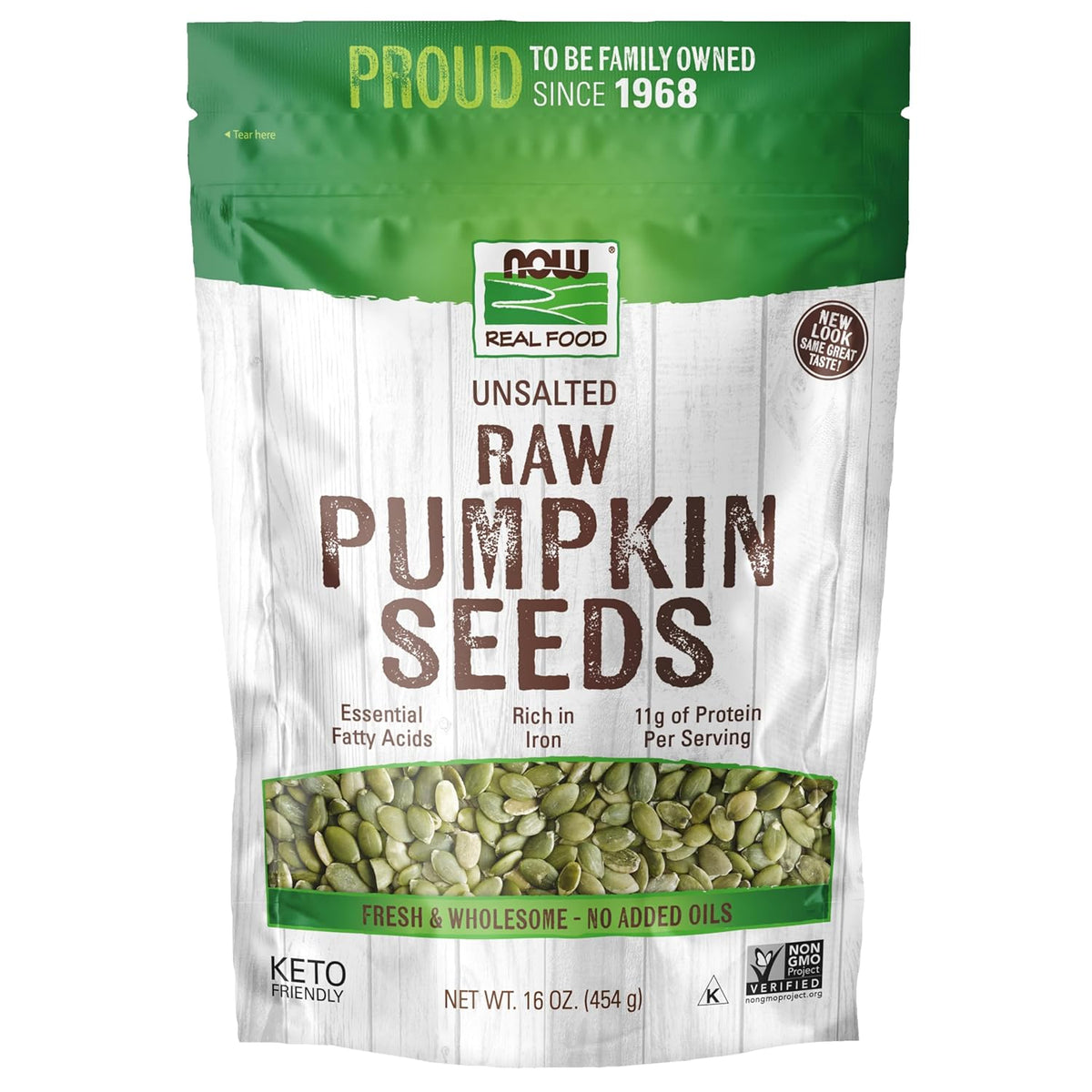 Now Raw Pumpkin Seeds 16oz (2 skus)