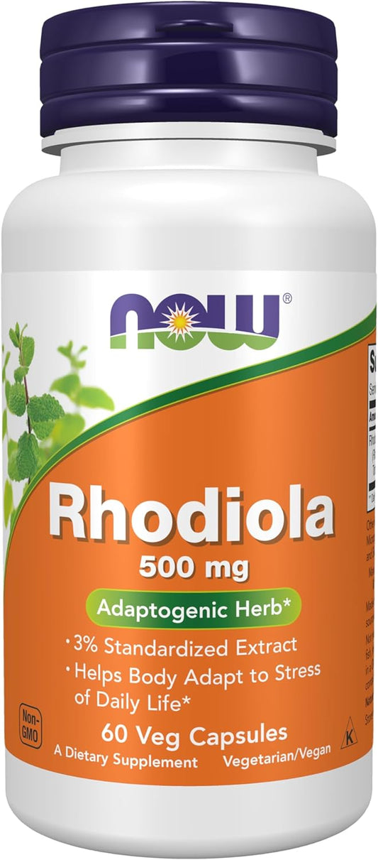 Now Rhodiola 500mg 60vg caps