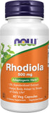 Now Rhodiola 500mg 60vg caps