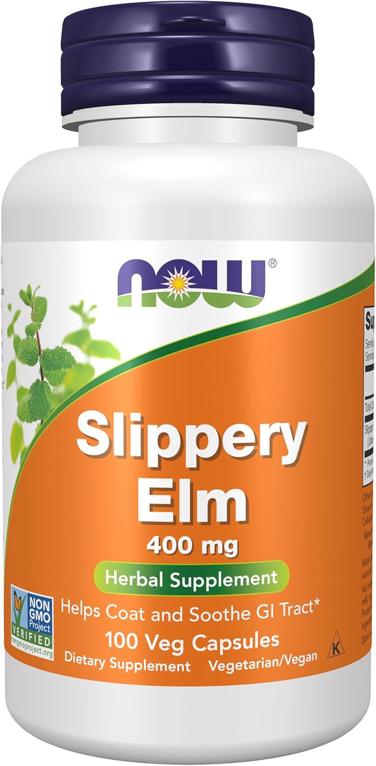 Now Slippery Elm 400mg 100 vcaps