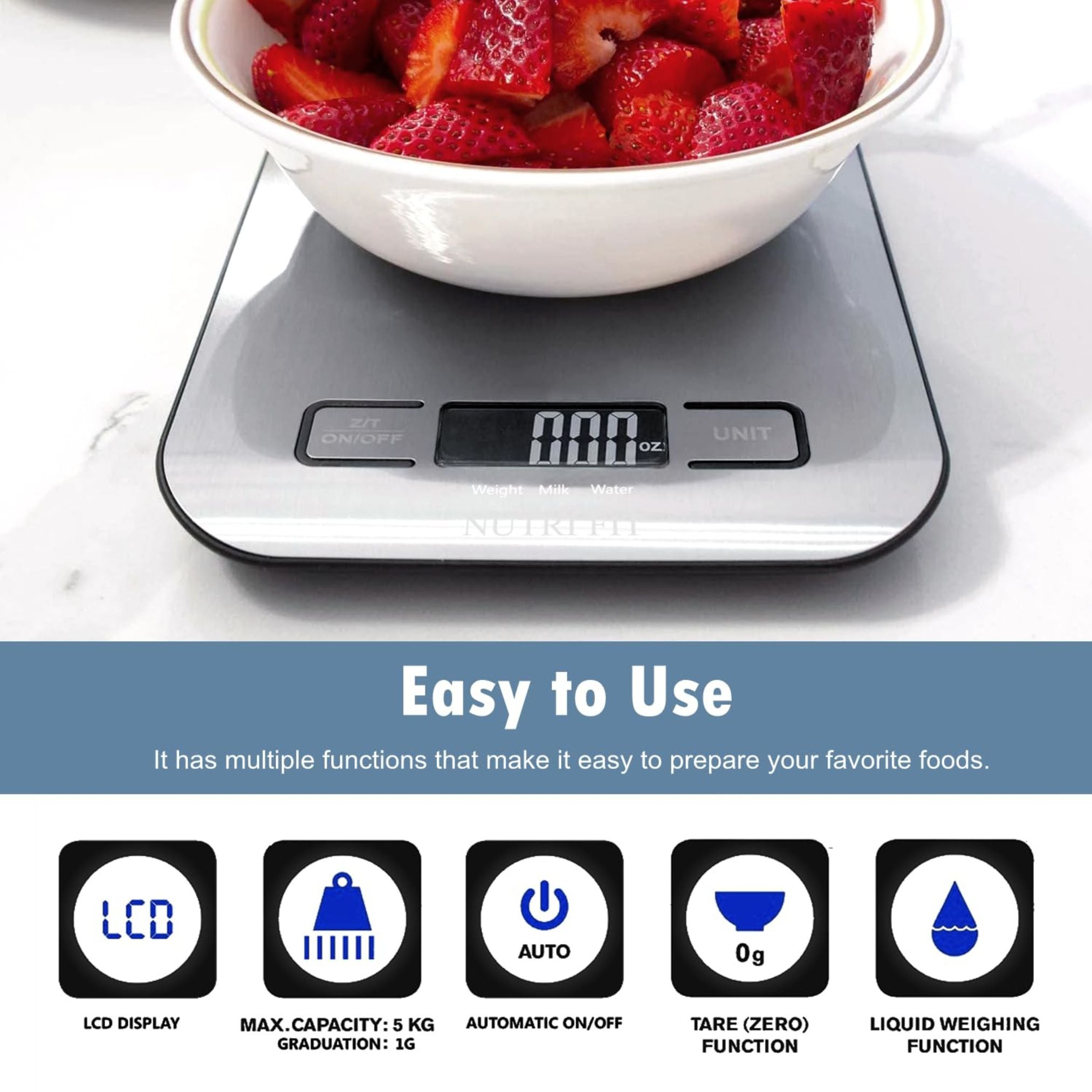Nutrition Facts Perfect Portions Kitchen Gurus Scale NUTRI FIT