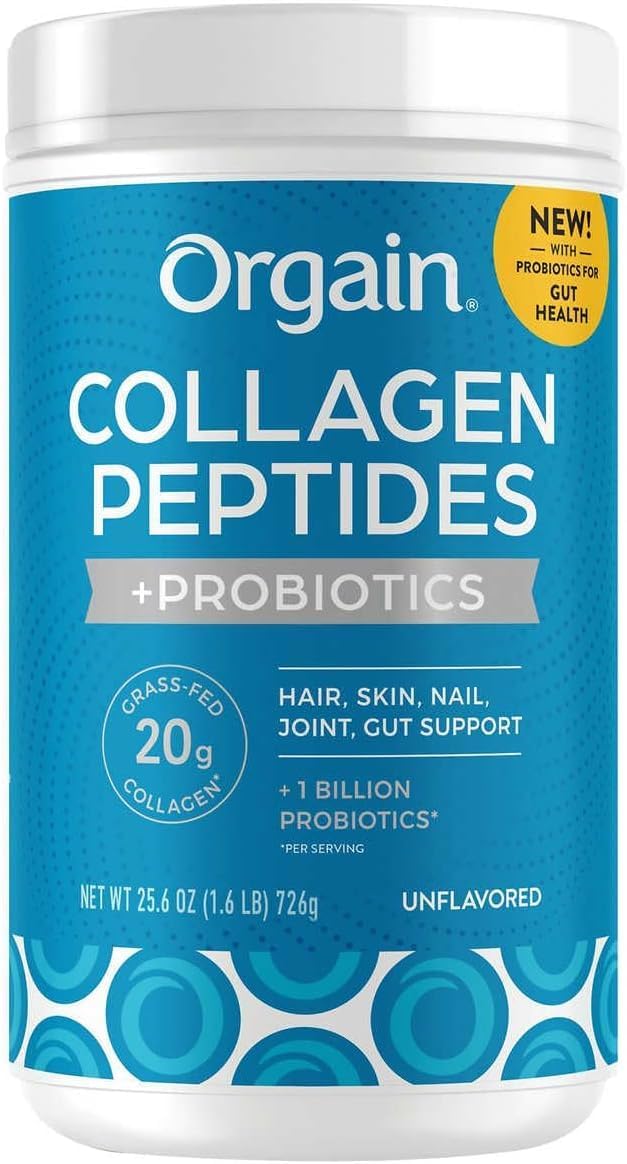 Orgain Collagen Peptides Probiotics 1.6lb Unflavored