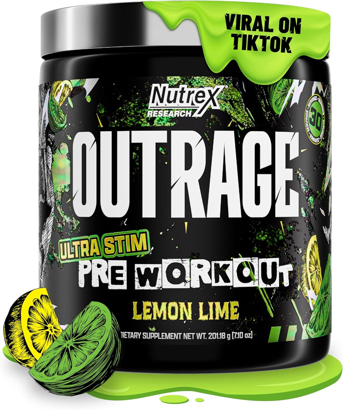 Nutrex Outrage Ultra Stim Pre Workout 30sv