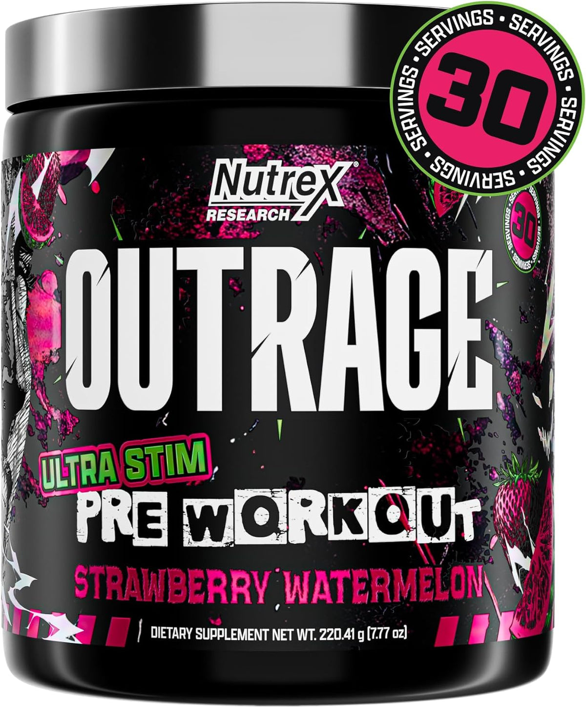 Nutrex Outrage Ultra Stim Pre Workout 30sv