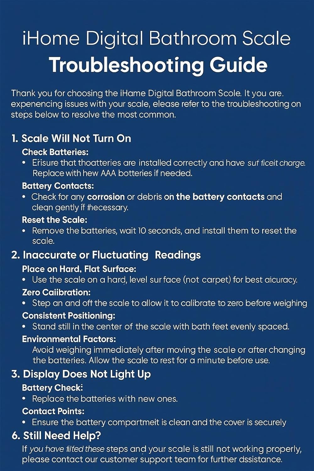 iHome Digital Scale
