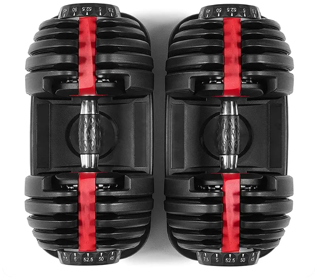 Adjustable Dumbell Pair 90Lb Max Weight