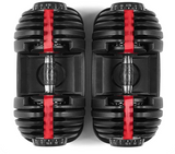 Adjustable Dumbell Pair 90Lb Max Weight