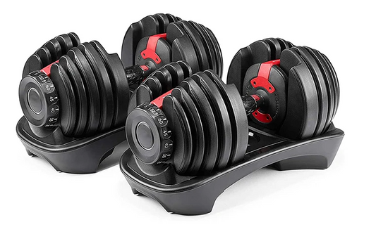 Adjustable Dumbell Pair 90Lb Max Weight