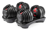 Adjustable Dumbell Pair 90Lb Max Weight