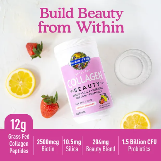 Garden of Life Grass Fed Collagen Beauty Powder