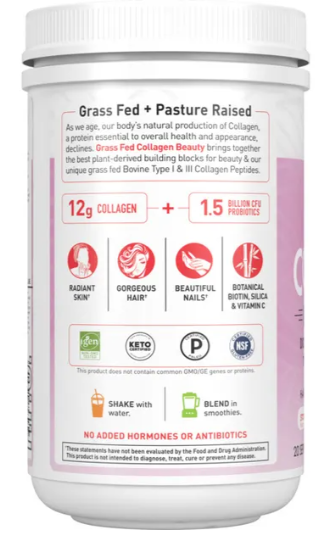 Garden of Life Grass Fed Collagen Beauty Powder