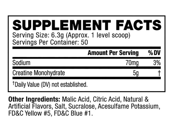 Cellucor Micronized Creatine Monohydrate Powder - 50 servings