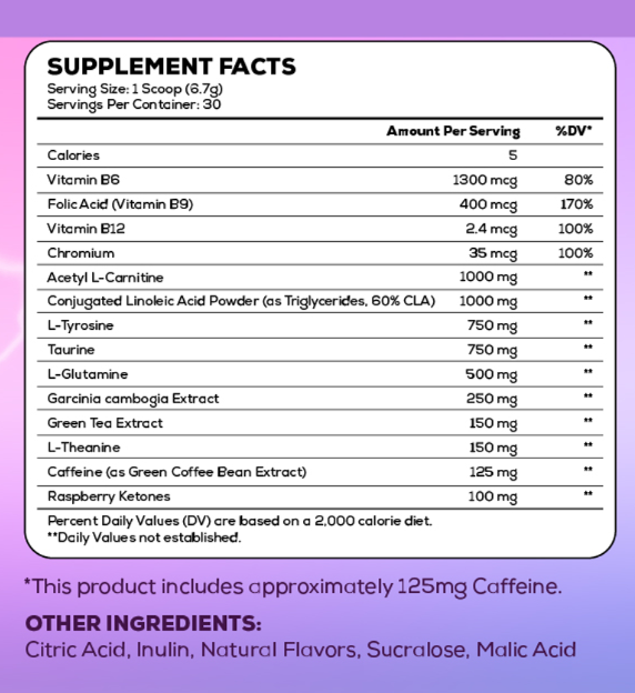 Shred Her Fat Burning Powder (Stim or Caffeine Free)