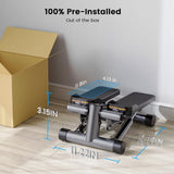 Mini Stepper with Resistance Bands - 330lb weight capacity