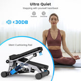 Mini Stepper with Resistance Bands - 330lb weight capacity