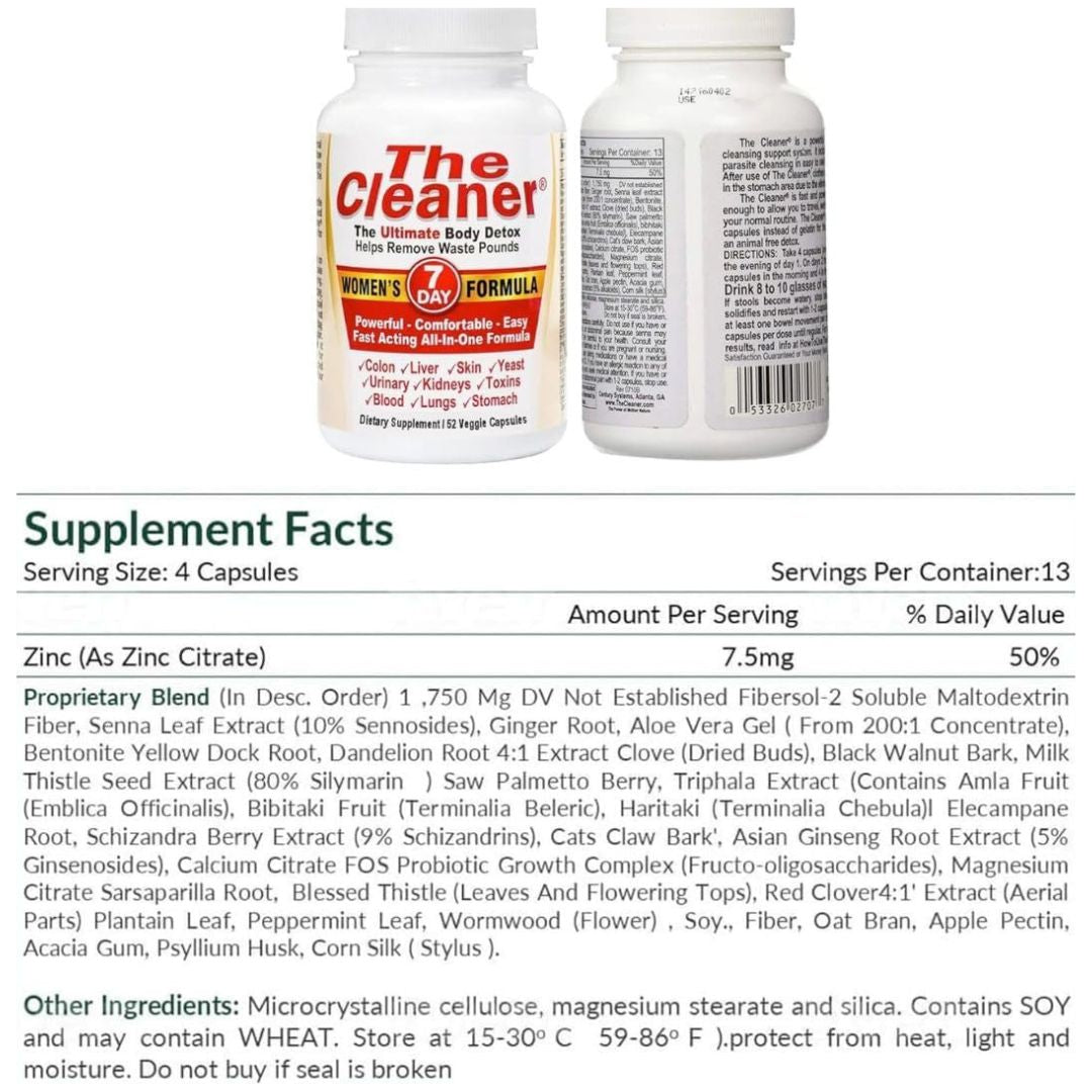 The Cleaner Ultimate Body Detox 7 Day Detox for Women