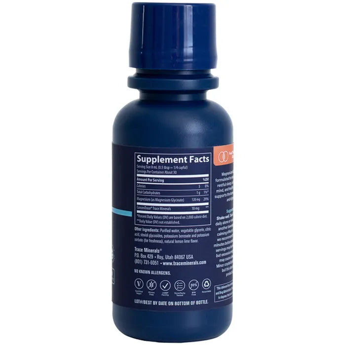 Trace Minerals Magnesium Glycinate Liquid Lemon Lime 8oz