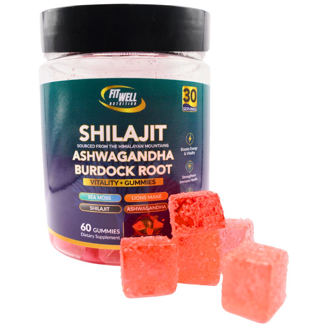 Fit Well - Shilajit Ashwagandha Vitality Gummies 60ct