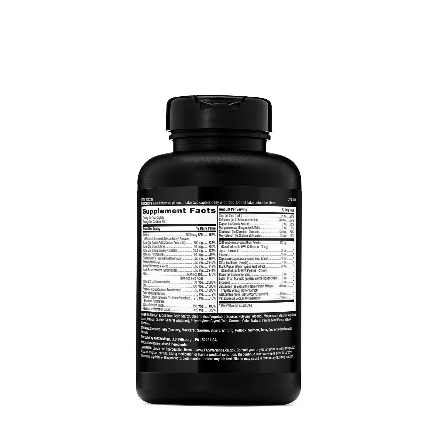 GNC Mega Men Energy & Metabolism Multivitamin 180ct