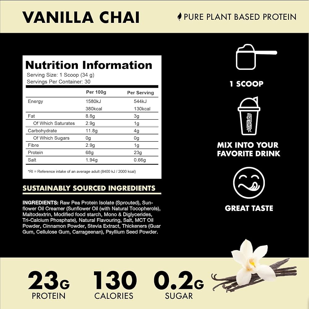EHP Labs Blessed Vegan Protein 2lb 30 servings