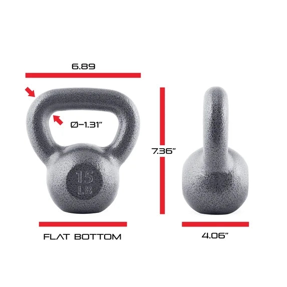 CAP Barbell Cast Iron Kettlebell 15lbs