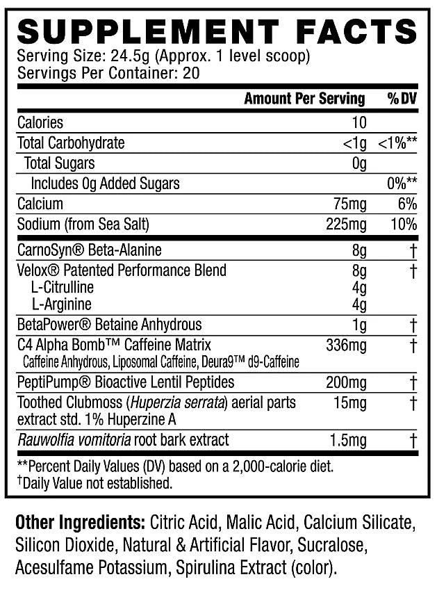 C4 Alpha Bomb Pre-Workout