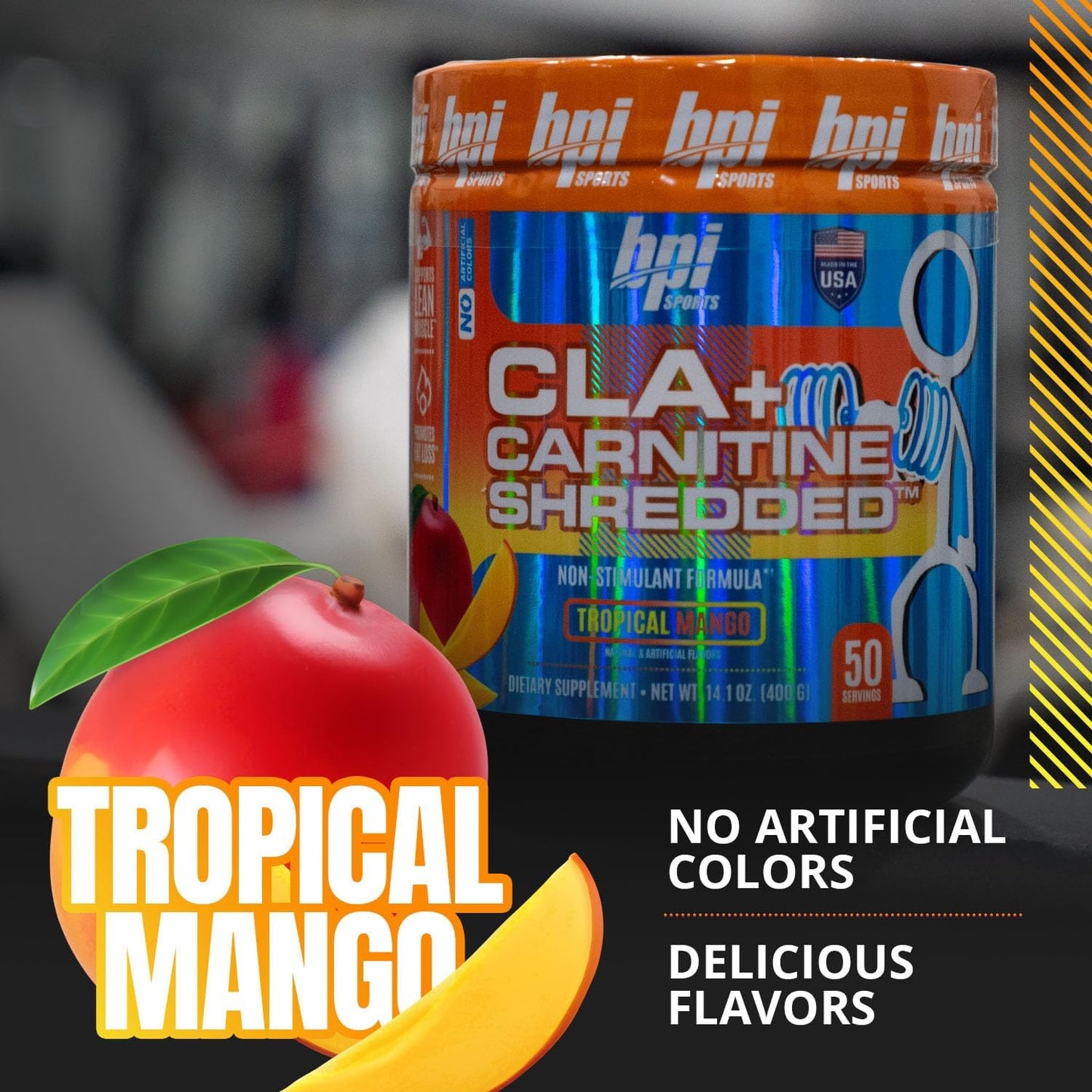 BPI Sports CLA + Carnitine Shredded - Tropical Mango